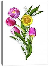 5D картина «Объемные тюльпаны» 2