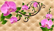 GM-122 Розовые орхидеи на песочной коже