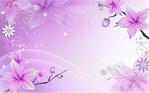 NC061 Фиолетовая цветочная фантазия